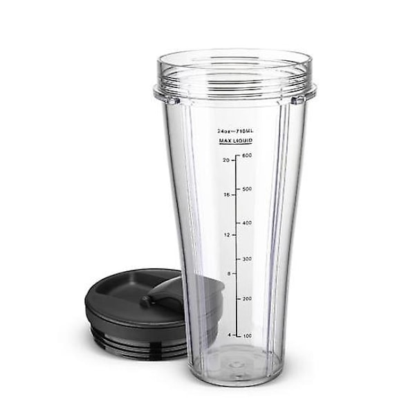 Blender Reservedeler for Ninja SS101 24 Oz Miksekopp med Lekkasjesikre Lokk Tynn Bunndesign BPA-fri Miksekopp for SS100 SS101 SS300 (FMY) as the picture 1pc
