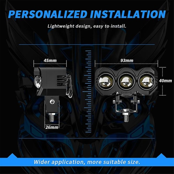 30W LED Arbejdslys til Bil 3-Modes Spotlight Vandafvisende Modificerede Lys til Offroad SUV Truck Motorcykel (FMY)