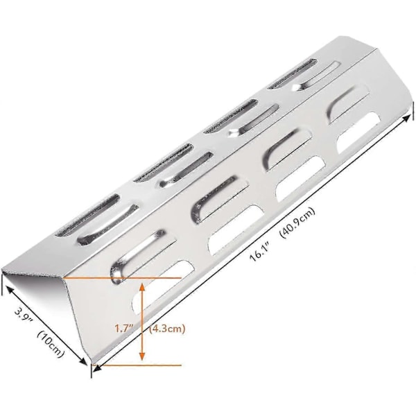 Utendørs Grill Grill 4 stk Gassgrill Rustfritt Stål Varmeplate (FMY)