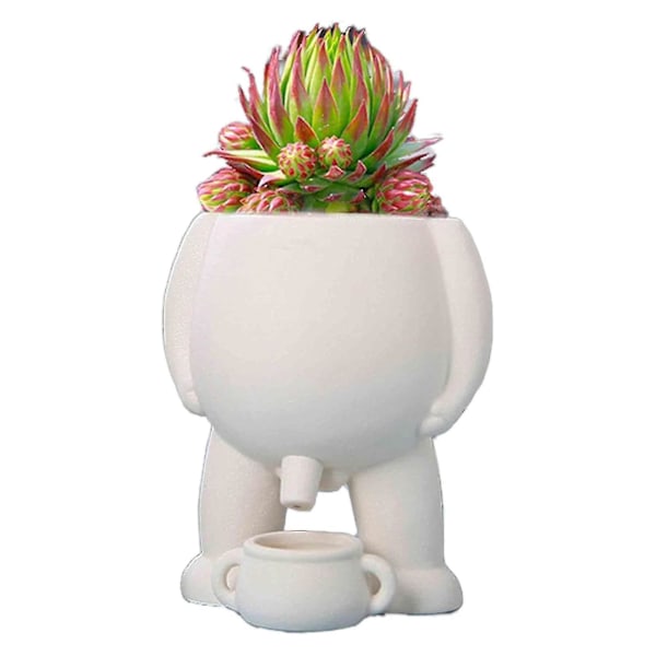 Piss Pot Planter, Piss Pot för Växter, Kissande Blomkruka, Blomkruka Rolig Vas Hem (FMY) black