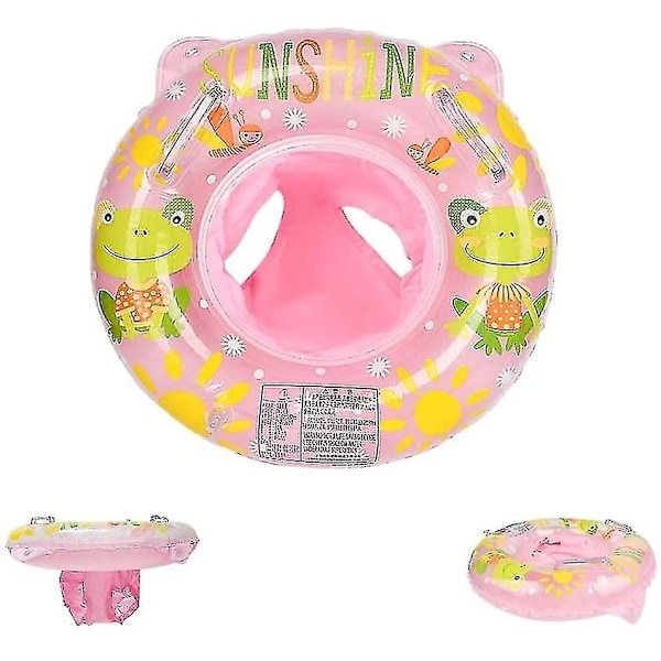 Badring, Simhjälp Uppblåsbar Flytring Sits För Leksaker 6 Månader Till 36 Månader Frog - pink