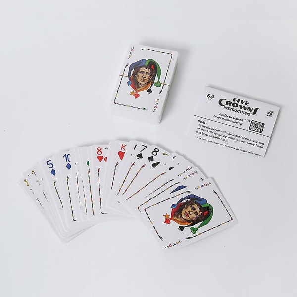 Five Crowns kortspill Familiekortspill - Morsomme spill for familiens spillkveld med barn Betterlifefg  (FMY)