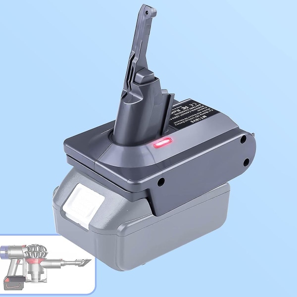 V7 V8 Adapter til 18V Lithium-ion Batteri Konverter til V7 V8 Værktøj Brug til V8 Serie (FMY) GrayBlack