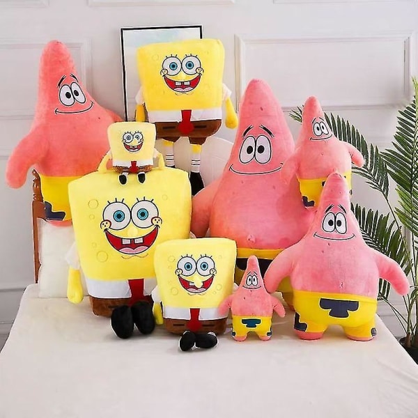 Tegneserie Spongebob Squarepants - Plussjeleketøy Patrick Star - Teddybarnegave Julledokk (FMY) SpongeBob 55cm