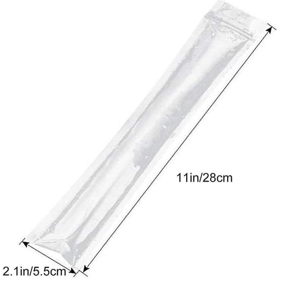 100 stk Engangs Ispopsformeposer med Tragt 28x5,5cm (FMY)