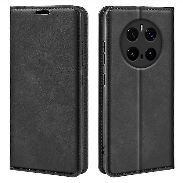 For Honor Magic7 Pro 5G Etui Skin-Touch Læder Wallet Telefon Cover (FMY) Black