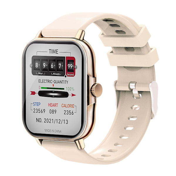 Samtal Smart Klocka Encoder Hd Röstassistent Blodtryck Puls Armband (FMY) Gold