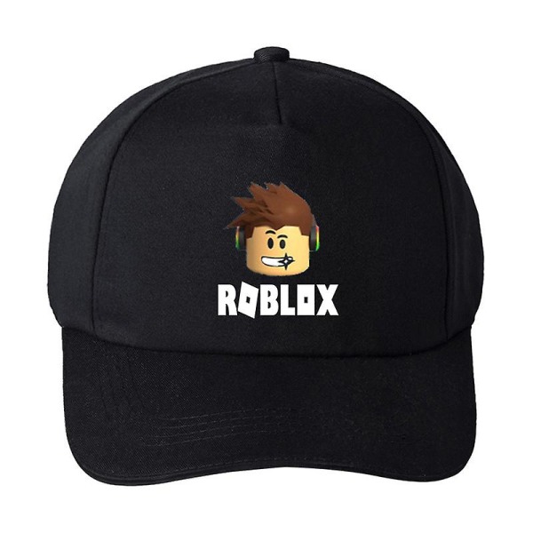 Roblox Spil Baseball Kasket Justerbar Snapback Mesh Solhat Hip Hop Hatte (FMY) Black  1