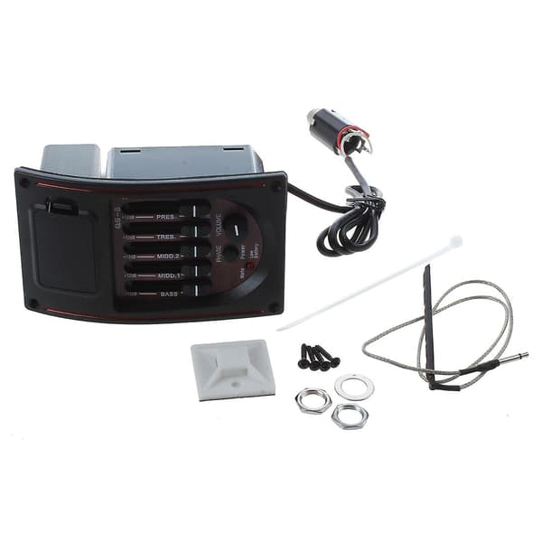 Akustisk gitarr - 5-bands EQ-tuner med piezo-pickup (FMY) As shown
