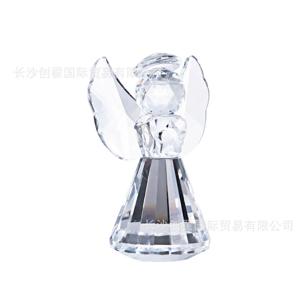 Kreative Englekrystal Håndværk Figurer Baby Fødselsdagsfest Favør Bryllup Promotion Gave (FMY) Angel-transparent Crystal Angel