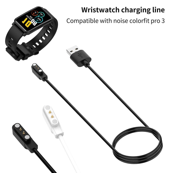 Laddarvagga Kortslutningsskydd Snabbladdning Tpe Magnetic Smart Watch Laddkabel Dockning för buller Colorfit Pro 3/pro2/ultra (FMY)