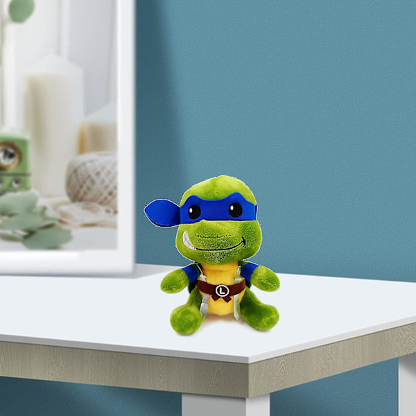 Teenage Mutant Ninja Turtles plysj, tmnts Leonardo plysj, samleobjekt myke skilpadde plysj, 8 tommer (FMY) Blue