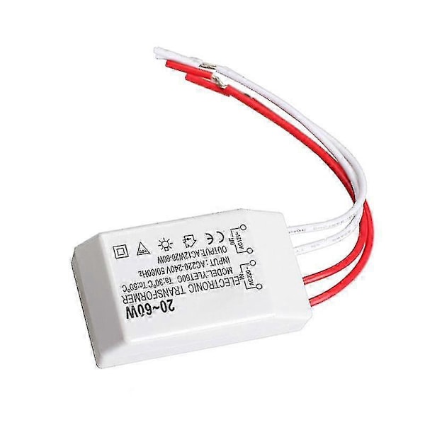 20-60w 12v Halogenlampa Elektronisk Transformator Spotlight Adapter Enhet (FMY)