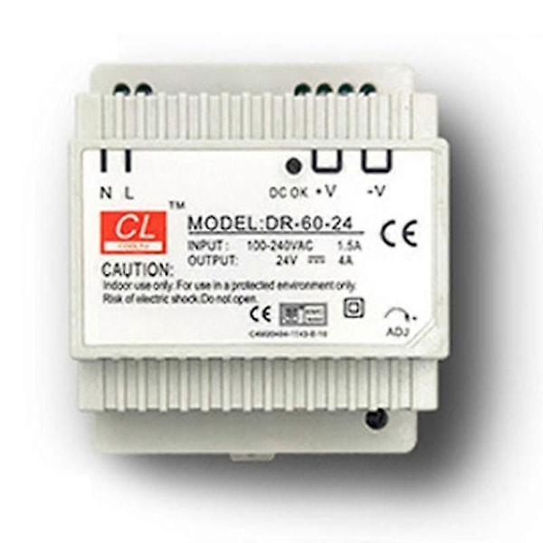 -60-12 Transformer 12 Volt 5 Ampere Industriel Din Skinne Strømforsyning 220v Ac Til 12v Dc Strømforsyning(24  (FMY)