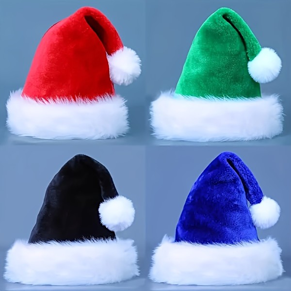 1 st. Söta Fluffiga Julhatt - Levande 4 Färger, Perfekt för Halloween Cosplay Kostymrekvisita, Festdekorationer, Fotorekvisita, Scenframträdanden  (FMY) Purple