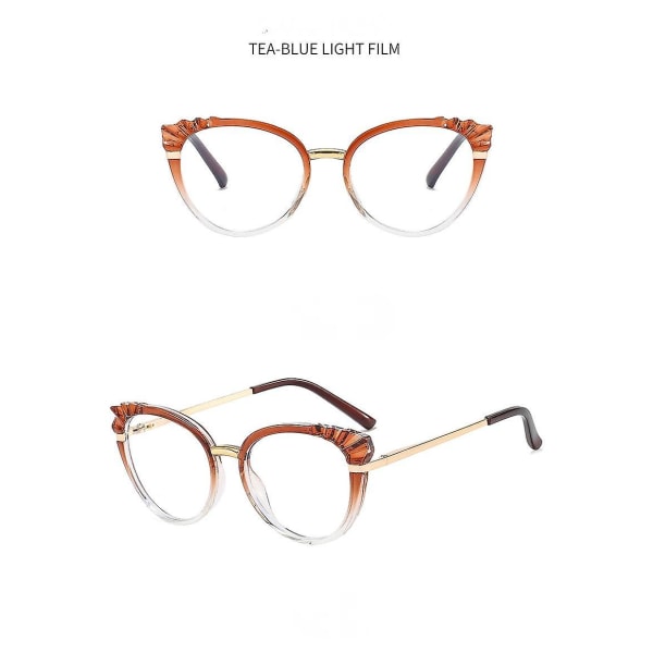Blåt lys blokerende briller Gaming briller, tv briller til kvinder mænd, Anti glare -g7016 (FMY)