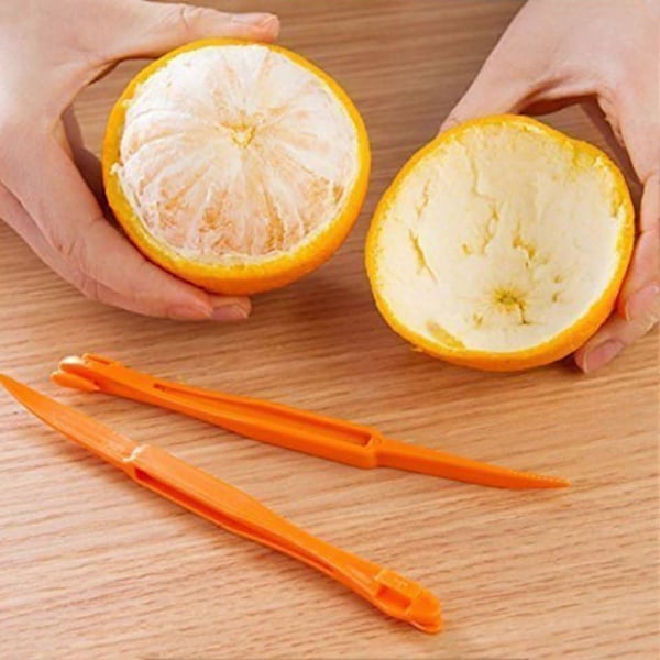 6 stk. BronaGrand Citrus Skrællere til Appelsiner, Citroner, Limefrugter, Mangoer (FMY)