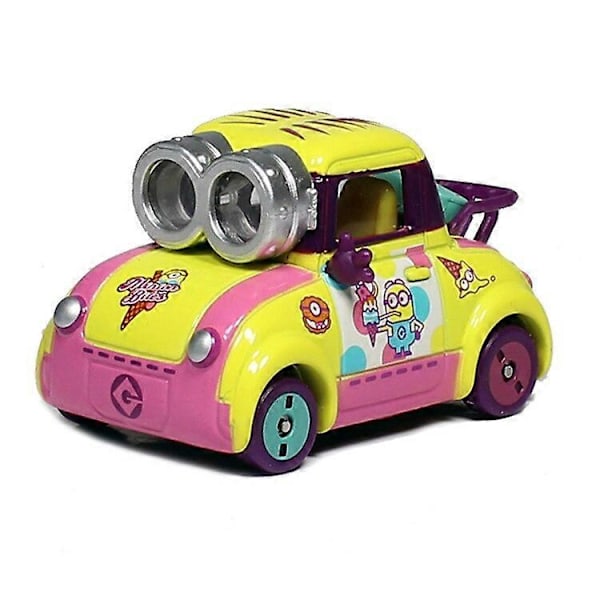 Skalmodellbil Minion Kevin Bob Dave Carl Jerry Tim Phil Jul Dekoration Rummet Leksaker för Pojkar Flickor Leksaksbil (FMY) 5