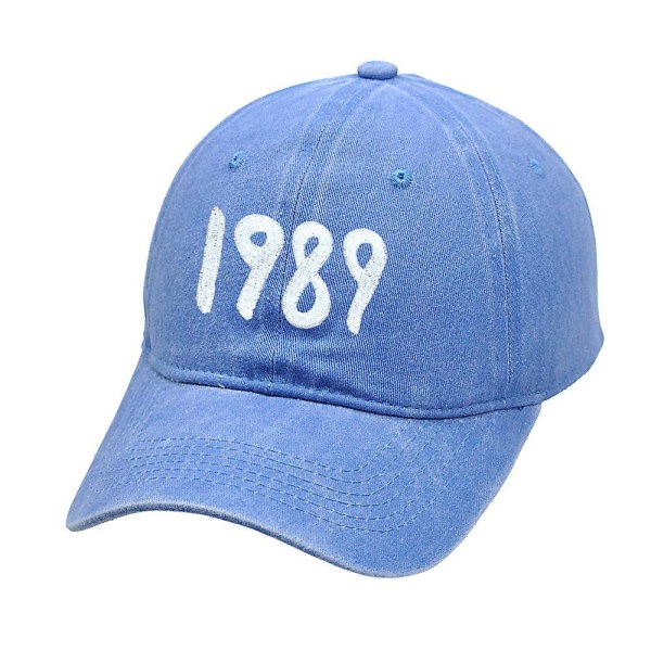 Hat Taylor Swift 1989 Retro Baseball Cap Snapback Sun Sport Trucker Caps Gåvor för Unisex Kvinnor Män  (FMY) Blue