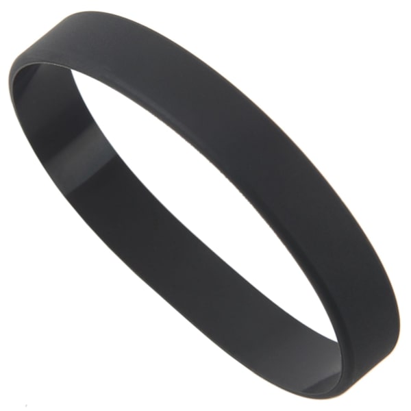 Muodi Silikoni Kumi Joustavuus Rannekoru Ranneke Mansettiranneke Musta  (FMY) Black 20cm