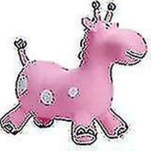 Babe Fairy Giraffe Hopper Hopper för småbarnshoppande Horse Bouncy (FMY) Bouncy Giraffe Pink