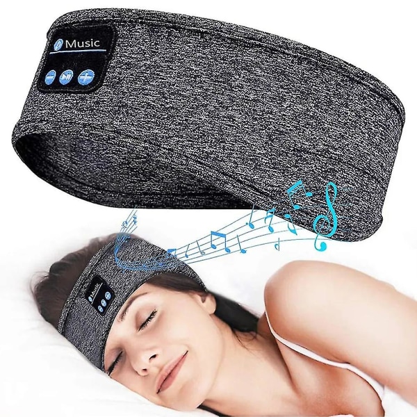 Bluetooth Sport Headband Trådlöst Musik Headset Sleep Stereo Hörlurar hörlurar (FMY)