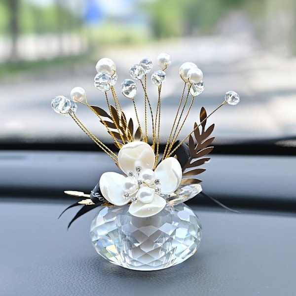 Bohemian Glass Lucky Bouquet Koti- ja Toimisto Sisustus - Yleinen Kausikoriste Keskipisteenä Dekoratiivisella Lasialustalla - Ei Virtaa - Höyhenetön (FMY) C