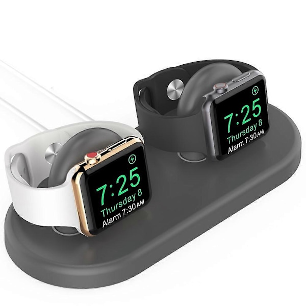 Type C AHASTYLE PT116 Apple Watch -kellolle, kaksoisasentoinen latausteline, älykellon laturiteline (FMY) Multicolor Style A