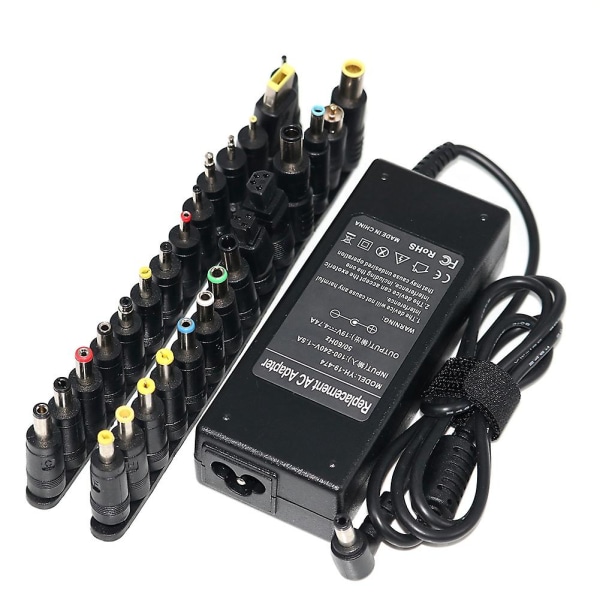 19v 4.74a 90w Universal strømadapter Oplader til bærbar 18.5v 19.5v 20v (FMY) Black
