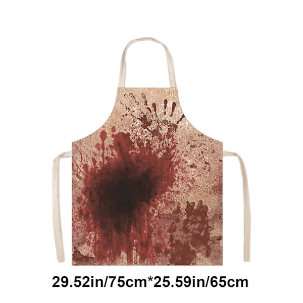Halloween Cosplay Skräckförkläde Skräck Och Konstig Stämning Dekoration Originalitet Arbetskläder Undvikande Smuts Skydd Semesterprydnader FLY4880  (FMY) B One Size