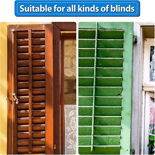 40 kpl Plantation Shutter -kallistussauvan lamellit tappeihin, kaihtimien korjausväline (FMY) Style 1
