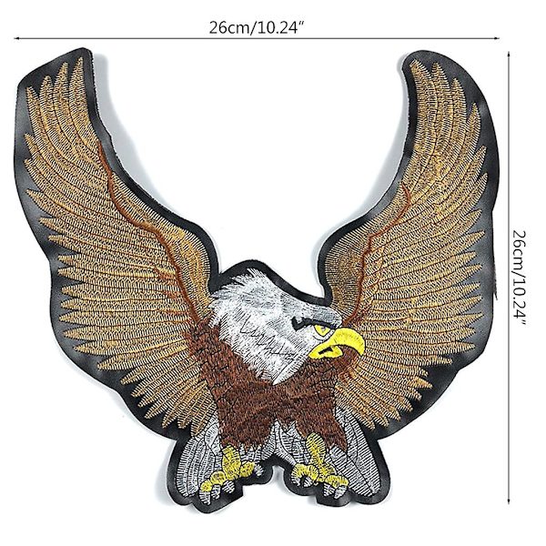 Eagle Broderi Patches Striber Badge Krog Fastgørelse Eller Stryg På Eller Sy (FMY)