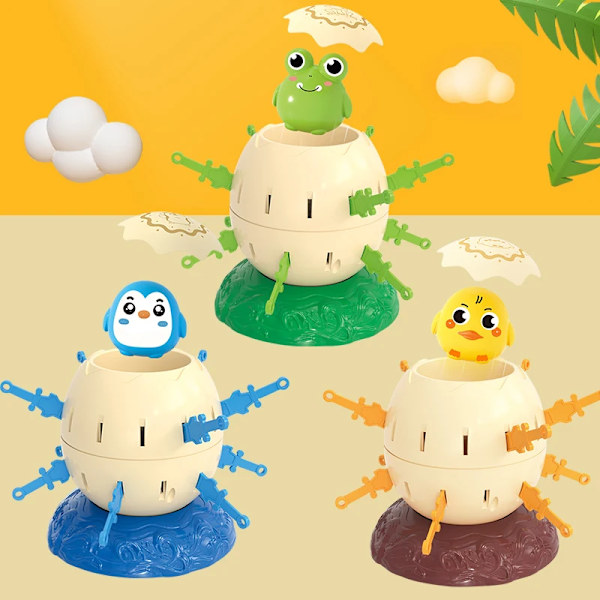 Mini Pirate Bucket Plug-in Party Temppu Vanhemman ja Lapsen Interaktiivinen Peli Pirate Egg Työpöytä Leikki (FMY) green frog