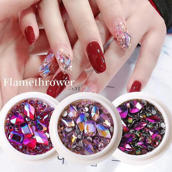 Nail Rhinestones Multi Shapes Crystal Gems For 3D Nails Art Decorations (FMY)
