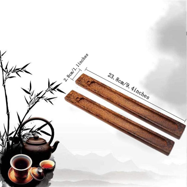 2 kpl bambu puinen suitsukepidike suitsuketeline Ruskea kanansiipi puinen kehys Suitsukepuikko suitsukepuuta CAN käyttää syntymäpäiväjuhlissa