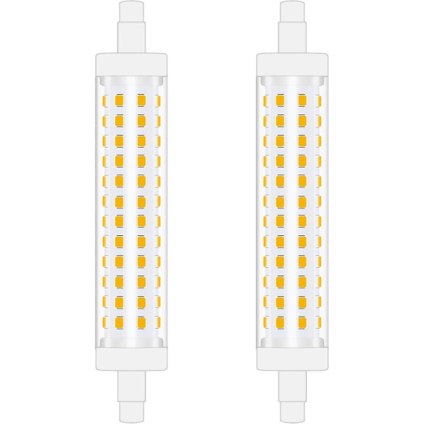 118mm R7s LED-pære 10w Naturlig Hvid 4000k Lineær Spotlight Dobbelt Endet 100w Halogenpære Udskiftning Perfekt Ikke-dæmpbar 2stk  (FMY)