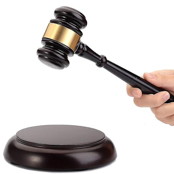 Håndlavet Træ Auktionshammer til Advokater og Dommere Håndlavet Træ Håndklap Retssal Hammer til Auktion (FMY) As shown