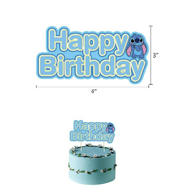 Stitch-fest: Bursdagsutstyr, Lilo og Stitch bursdagspynt (FMY)