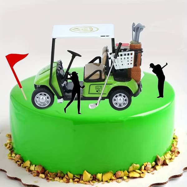 1 stk, sød golfvognmodel, mini kreativ billegetøjsmodel (FMY) Red