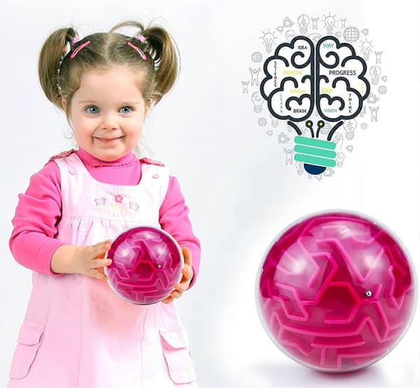3D Gravity Memory Sequential Maze Ball -pulmapelilelu lapsille ja aikuisille (sininen) (FMY) red