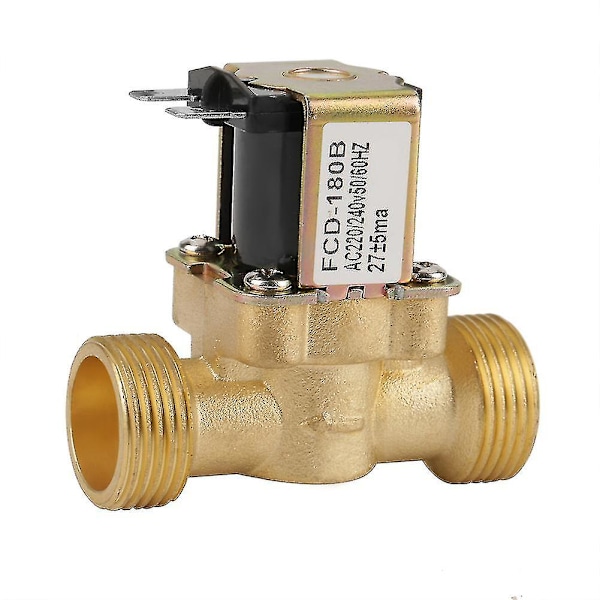 G3/4 2-veis vanninntak N/C normalt lukket elektrisk magnetventil AC 220/240v Fcd-180b  (FMY)