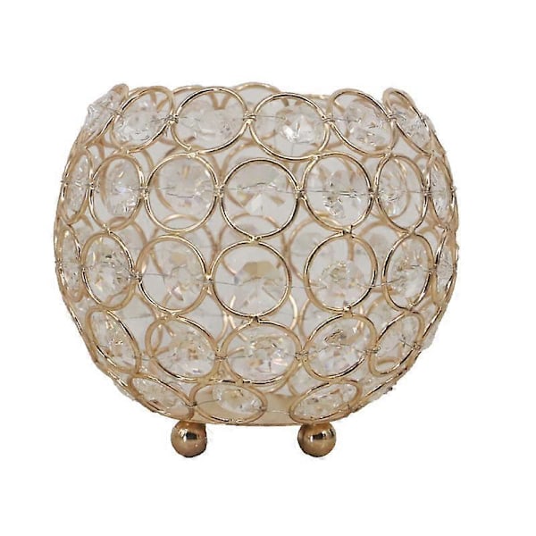 Krystal Tealight Votiv Lysestager Bryllupsbord Midtpunkter Hjem Dekoration (FMY)
