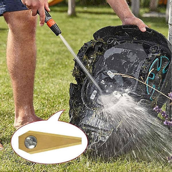 6 stk. for Bosch Indego gresstrimmer elektrisk gressklipper rustfrie stålblader (FMY) Gold Gold