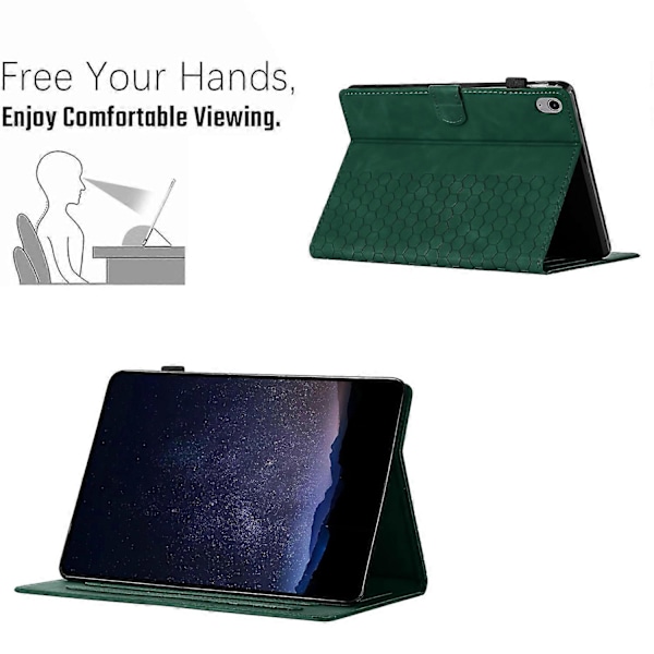 Præget læderetui til iPad 10. generation 10.9 2022 (FMY) Green