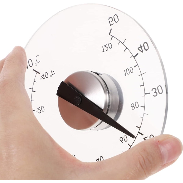 Udendørs termometer Vindue Analog Husholdnings Selvklæbende vinduesdøre og vinduer Vandtæt termometer (FMY)