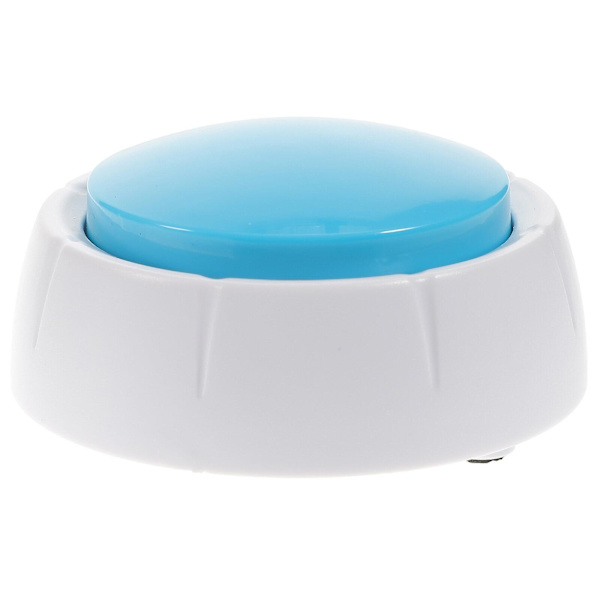 Praktisk stemmeopptakerknapp, opptakbar snakkeknapp, hundeleketøy til utdanning (FMY) Sky-blue 9X9X3CM