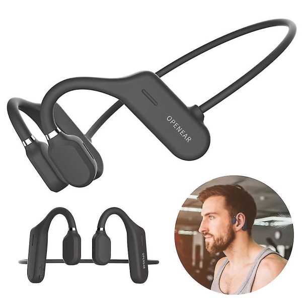 Trådløse hodetelefoner Bluetooth-hodetelefoner Benledningshodesett med åpent øre Hifi stereo sportshodetelefoner (FMY)