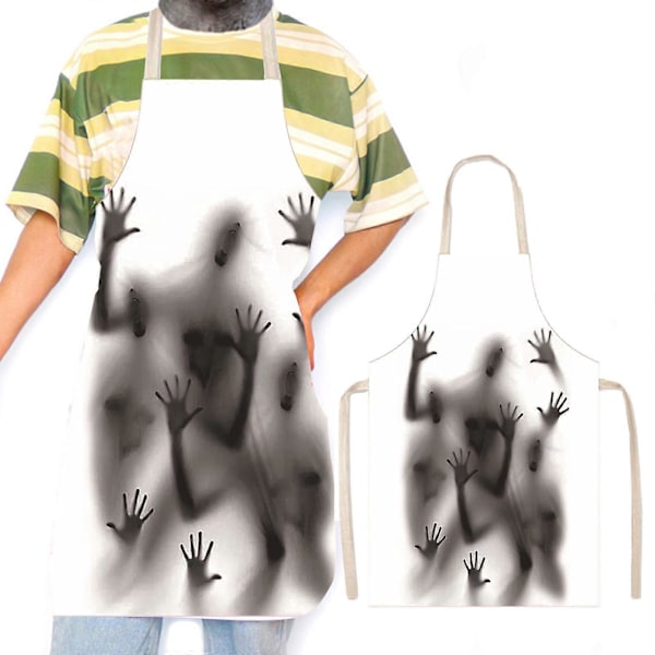 Halloween Cosplay Skräckförkläde Skräck Och Konstig Stämning Dekoration Originalitet Arbetskläder Undvikande Smuts Skydd Semesterprydnader FLY4880  (FMY) D One Size