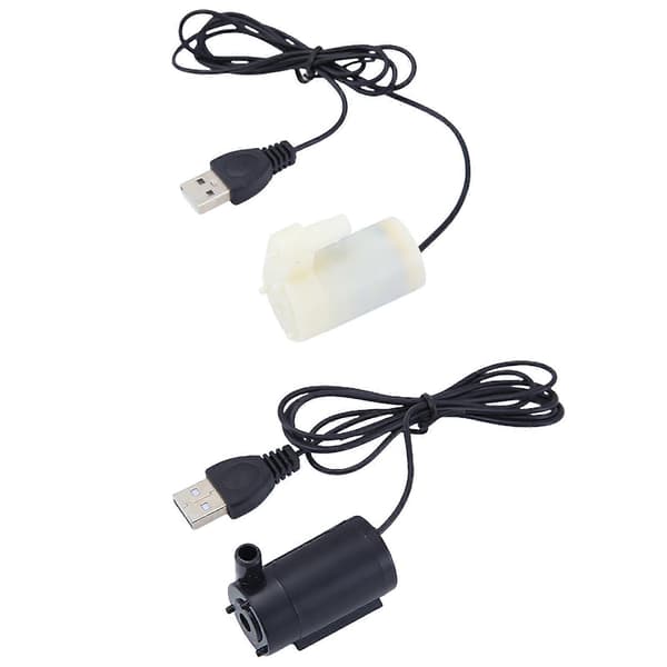 USB Lågspänning Liten Vattenpump Mångsidig Mikro Mini Dränkbar Pump (FMY) Black