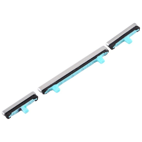 For Samsung Galaxy S8 G950/S8+ G955 3 stk/sett OEM På/Av og Volum Sideknapper (FMY) Silver Samsung Galaxy S8